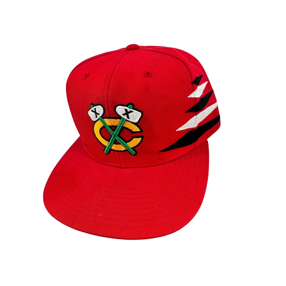 Chicago Blackhawks Mitchell & Ness Diamond Hat Cap Snapback Embroidered Logo